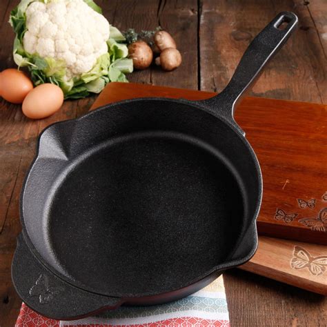 The Pioneer Woman Timeless Pre-Seasoned Cast Iron 12-Inch Skillet ...