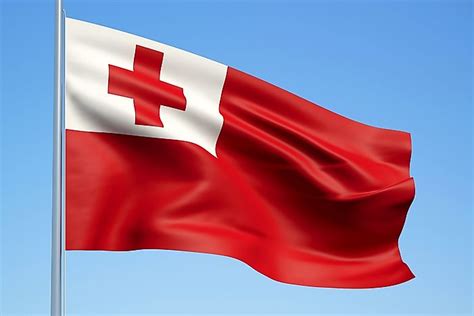 What Do the Colors and Symbols of the Flag of Tonga Mean? - WorldAtlas.com