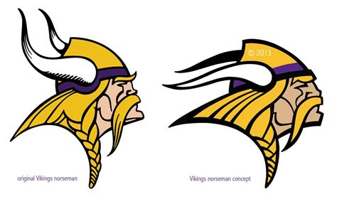 Another fan take on a re-designed Norseman logo for the Minnesota Vikings. | Minnesota Vikings ...