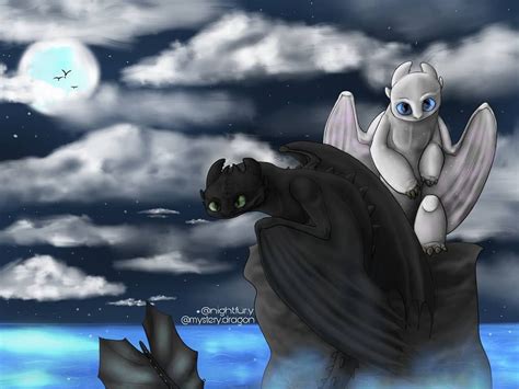 School of dragons toothless and light fury - jopuontheweb