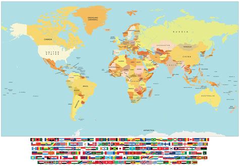 Flag Map Of The World 2024 - Brier Jasmine