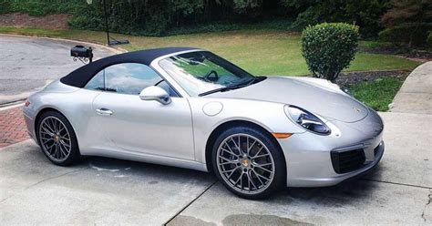 Silver 2017 Porsche 911 convertible automatic For Sale - PorscheCarPlace