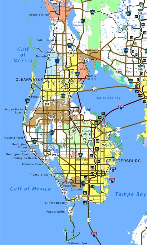 Map Of Pinellas County Florida - Sarah Cornelle