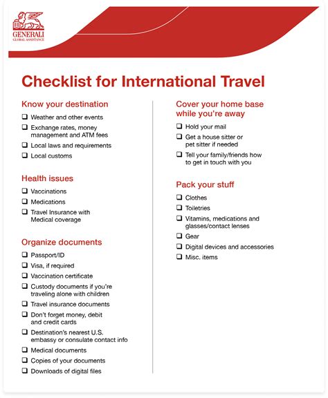 Download a Checklist for Traveling Abroad