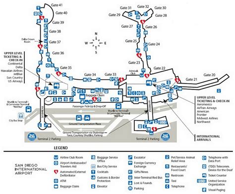 Airport Terminal Maps - Reagan National, Sacramento, Salt Lake City, San Diego Airports