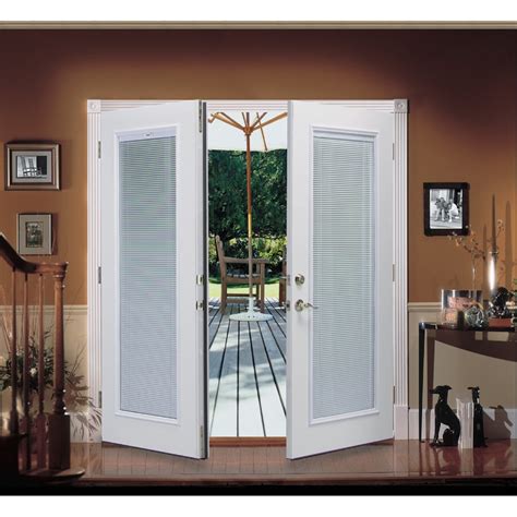 ReliaBilt® 6' ReliaBilt French Patio Door Steel Blinds Between the ...