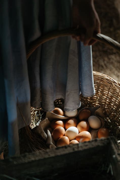 Brown Eggs in Brown Woven Basket · Free Stock Photo
