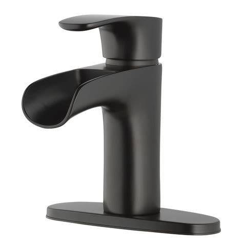 Max 77% OFF Matte Black waterfall Bathroom Faucet jeffsfamousjerky.com