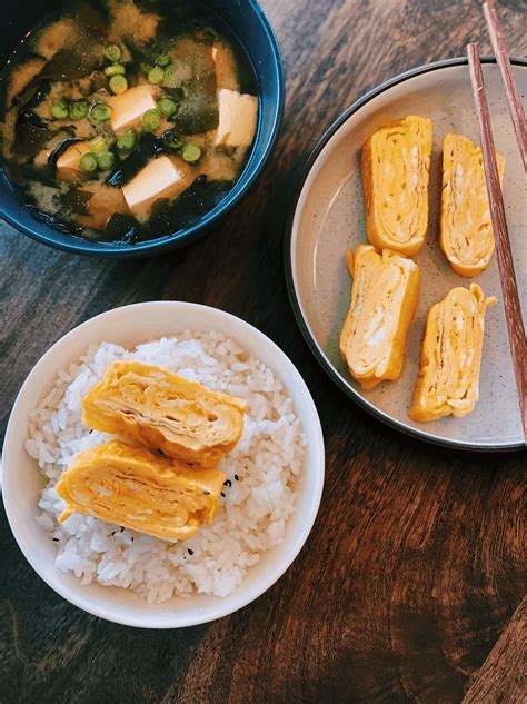 Easy Japanese Breakfast - Tamagoyaki & 5 Minute Miso Soup - Tiffy Cooks