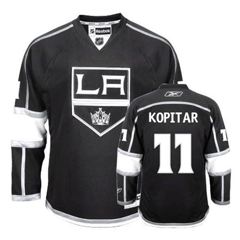 Youth Reebok Los Angeles Kings #11 Anze Kopitar Black Home Premier ...