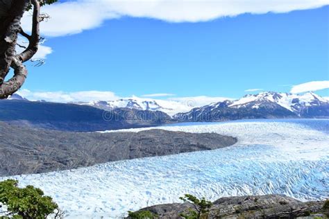 Grey Glacier at Torres Del Paine National Park, Chile Stock Photo - Image of glacier, trekking ...