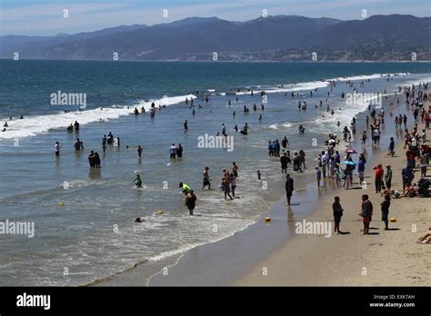 Santa Monica Beach Stock Photo - Alamy