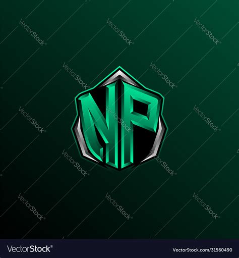 Initial np logo design Royalty Free Vector Image