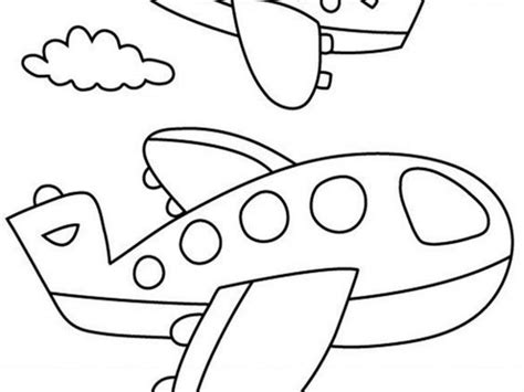 Airplane Coloring Pages For Preschoolers