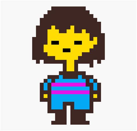 Undertale Frisk Pixel Art, HD Png Download , Transparent Png Image ...