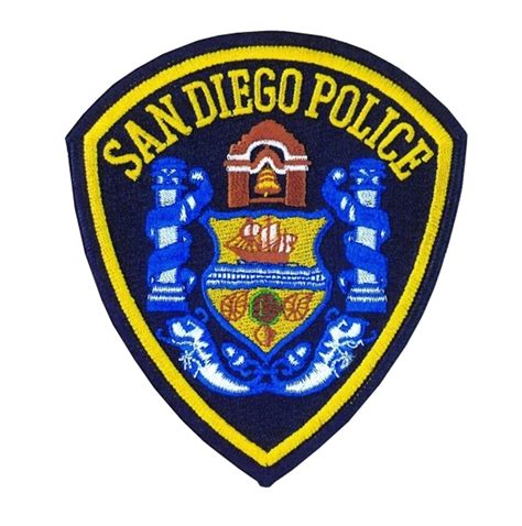 Collectibles California San Diego Police Department Shoulder Patch Historical Memorabilia