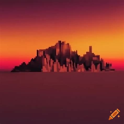 Pixel art landscapes on Craiyon