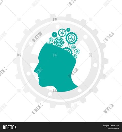 Cog Wheel Against Vector & Photo (Free Trial) | Bigstock