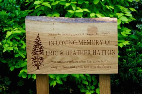 Engraved Wooden Memorial Plaques | MakeMeSomethingSpecial