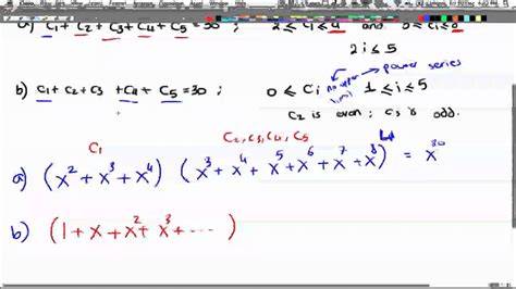 Discrete Math 2 - Tutorial 16 - Generating Functions - YouTube