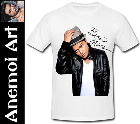 t228 Bruno Mars Signed Autographed Signature Xmas T-shirt T Shirt ...