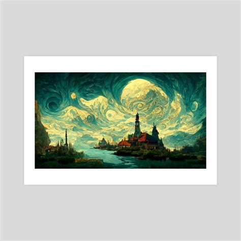 The Sky of Vincent Van Gogh day14, an art print by 1st Studio - INPRNT