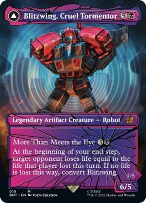 Blitzwing, Cruel Tormentor (Shattered Glass) - Universes Beyond: Transformers - Magic: The Gathering