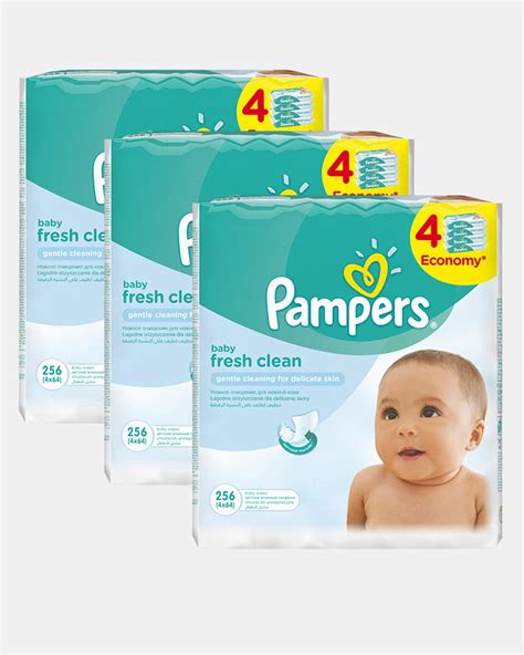 Pampers Baby Wipes Fresh 4'S 64 Bulk Pack | Zando