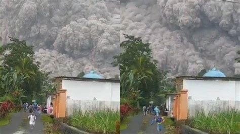 Detik-detik Gunung Semeru Erupsi, Jam 4 Sore Seperti Malam Akibat Hujan ...