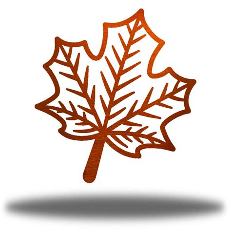 Fall Maple Leaf Metal Wall Art Autumn Steel Decor - Etsy