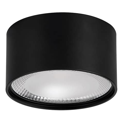 Matt Black LED Surface Mounted Downlight | Online Lighting