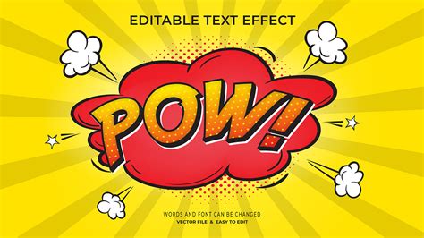 Comic text effect design on Behance