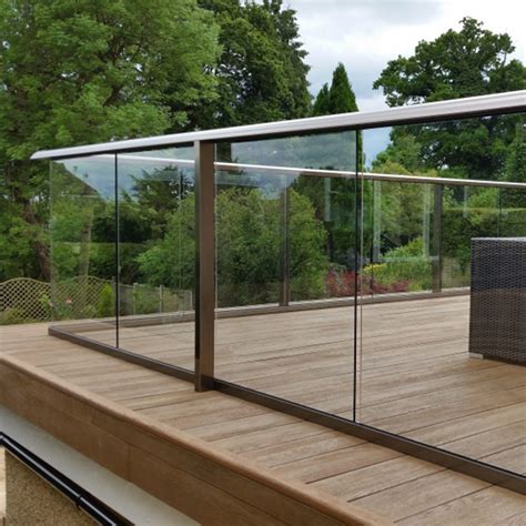 Best Selling Aluminum U Channel Glass Railing for Balcony Design - U Channel Glass Railing and ...