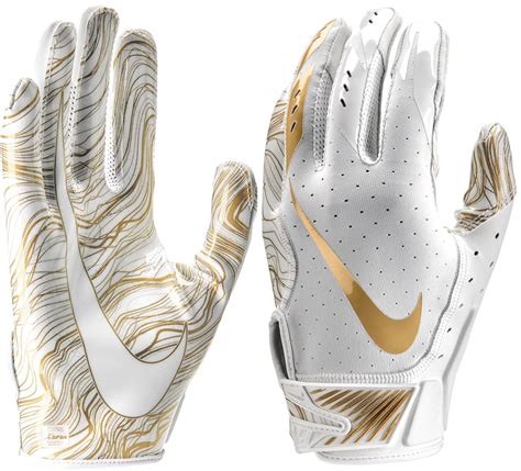 Nike Adult Vapor Jet 5.0 Receiver Gloves 2018 White/University Gold XXL ...