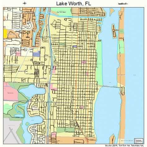 Florida Map Lake Worth - Almeda Malissia