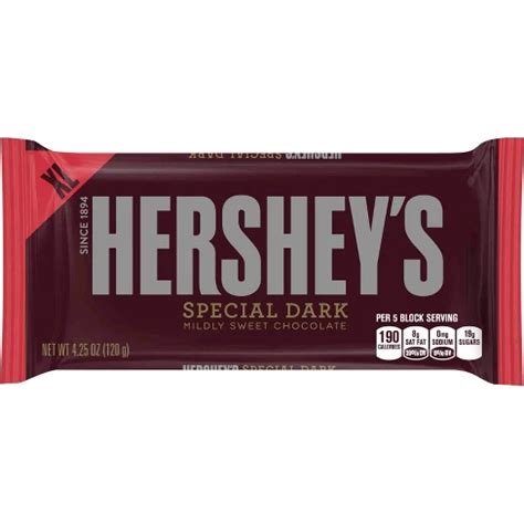 HERSHEY'S Special Dark Mildly Sweet Chocolate - 4.25oz : Target