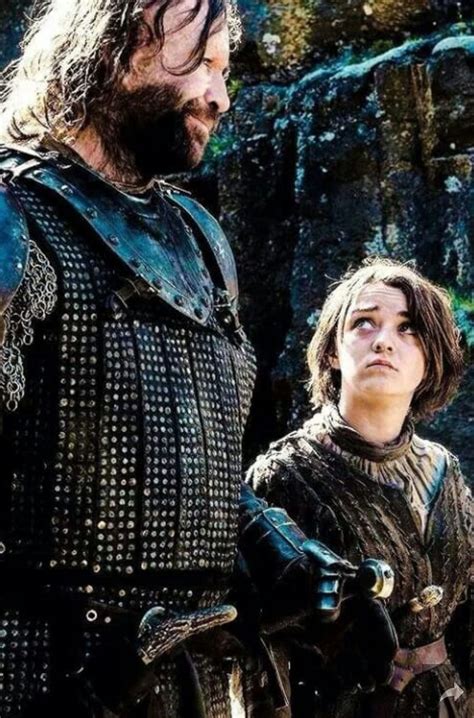 The Hound & Arya Stark | The hound and arya, The hound, Arya stark