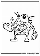 Cute And Scary Monster Coloring Pages 101  Vrogueco sketch template