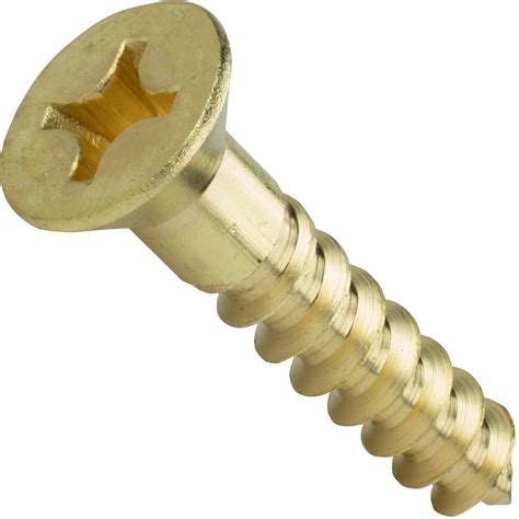 #10 x 1-1/2" Solid Brass Wood Screws Flat Head Phillips Drive Qty 50 ...