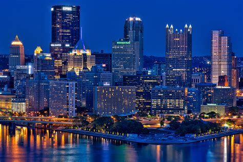 Pittsburgh Point at Night – Matthew Paulson Photography