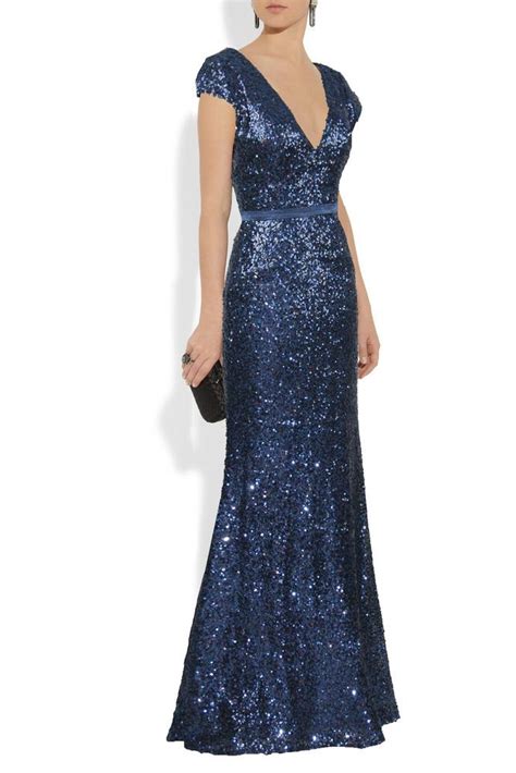 Qpid Showgirl Midnight blue Sequin beading Long Evening Dress Prom ball gown | Clothes, Shoes ...