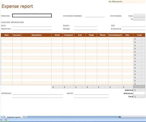 expenses spreadsheet template for small business — excelxo.com