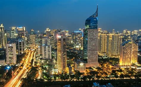 Stunning Jakarta Skyline - HD Wallpaper of Indonesia's Vibrant Urban ...