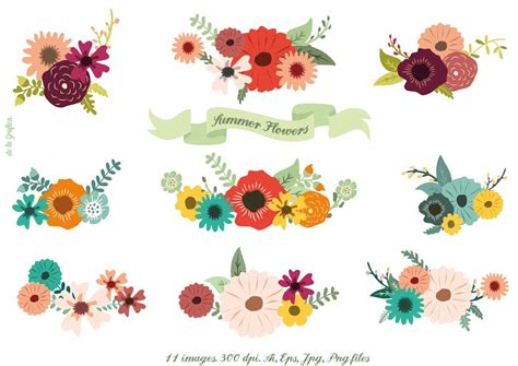 Summer Flowers | Flower drawing, Flower illustration, Hand drawn flowers