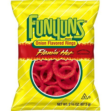 Funyuns Flamin' Hot Onion Flavored Rings 2.37 oz. Bag - Walmart.com