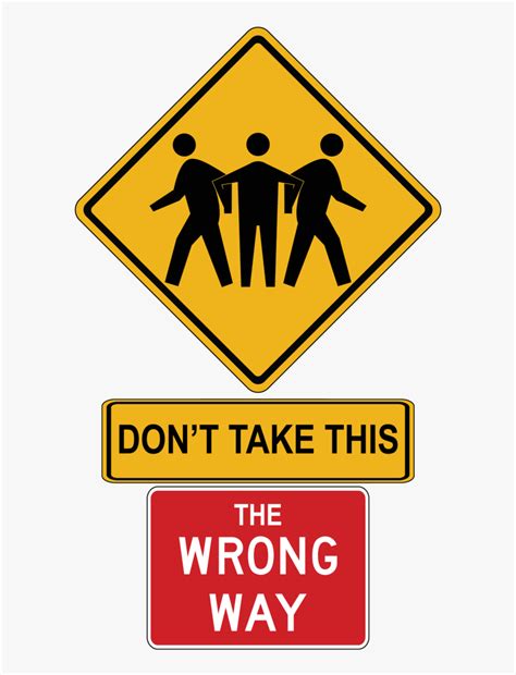 Wrong Way Sign , Png Download - Wrong Way Sign, Transparent Png - kindpng