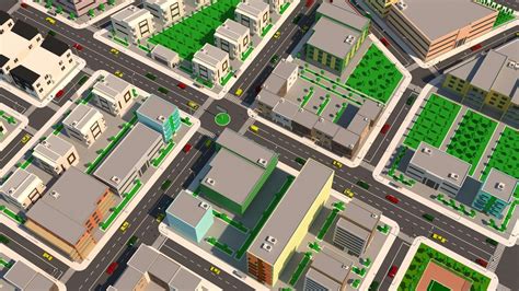 Simple City - 3D Model by Hovak