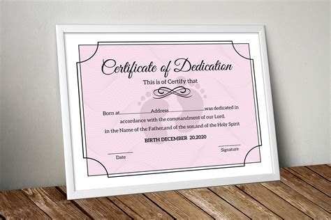 Baby Dedication Certificate (941485) | Flyers | Design Bundles