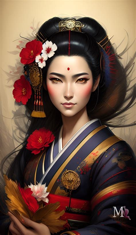 Geisha Drawing, Geisha Artwork, Woman Drawing, Beautiful Dark Art, Fantasy Art Women, Fantasy ...