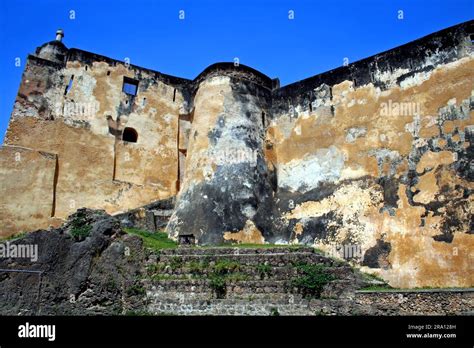 Fort Jesus in Mombasa, Kenya, built by the Portuguese in 1593, today ...